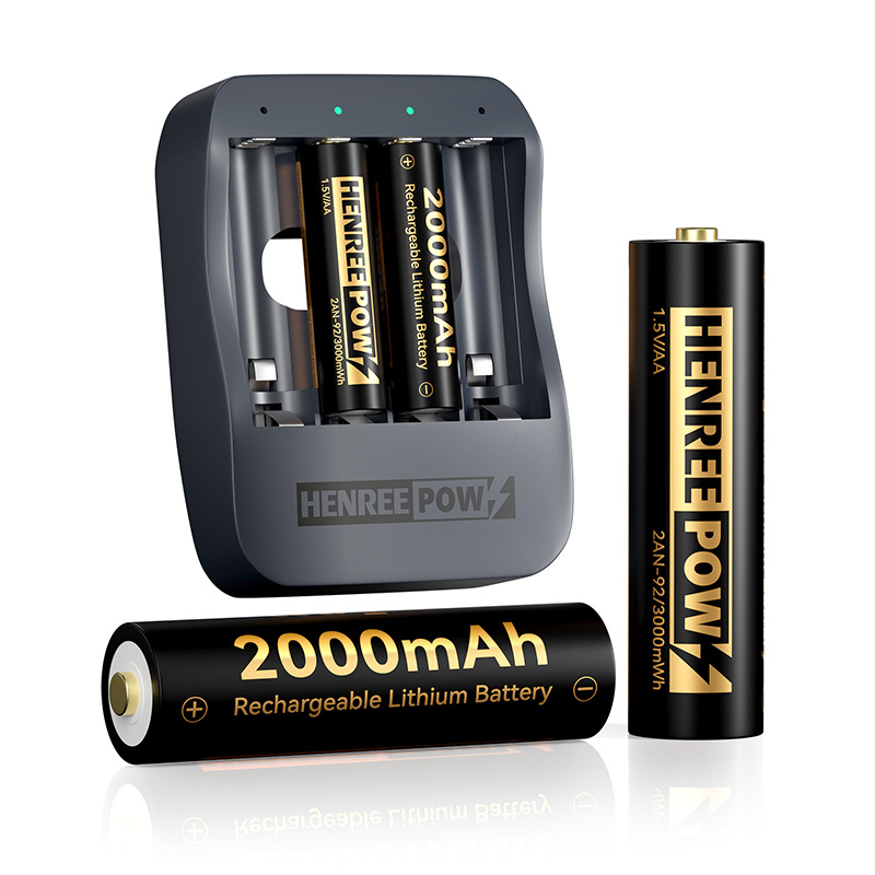 Henreepow AA 2000mAh 1.5V Baterii de litiu de înaltă capacitate