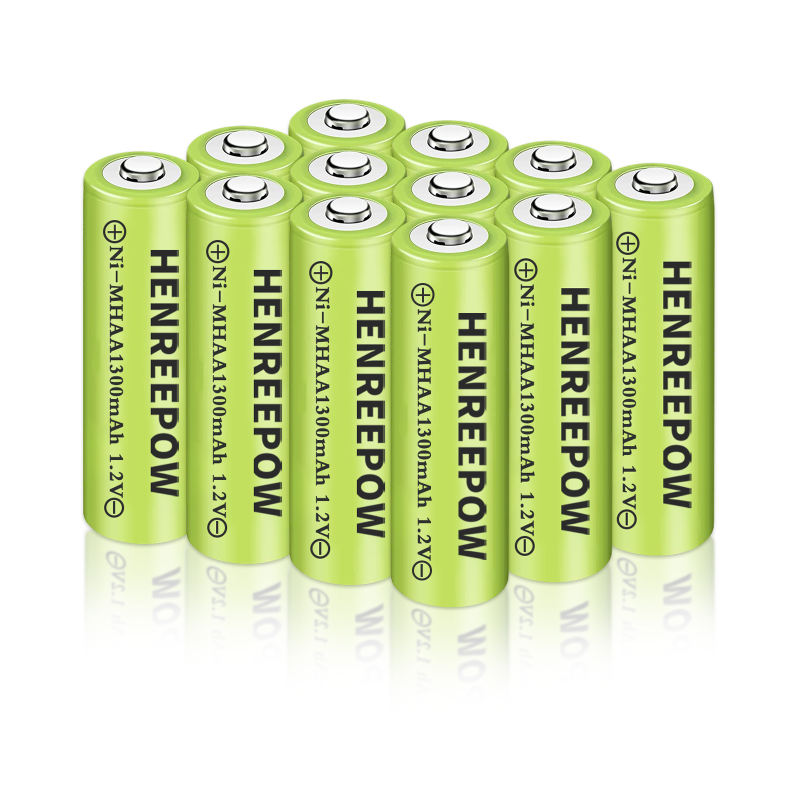 Henreepow 1.2V 1300MAH AA NI-MH Baterii reîncărcabile