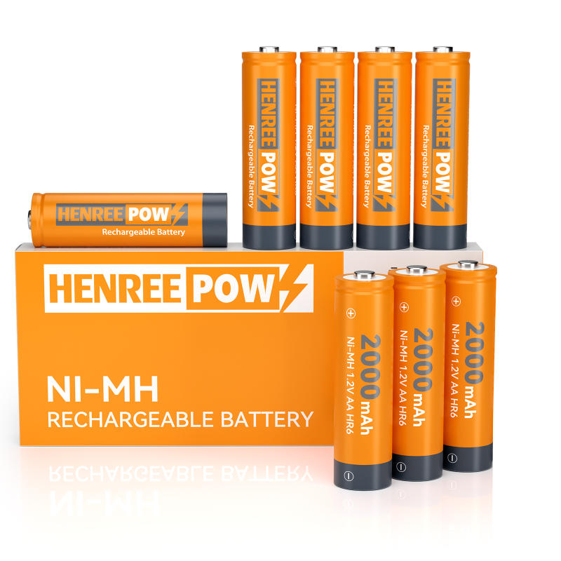 HENREEPOW AA 2000MAH 1.2V Capacitate înaltă Ni-MH Baterie reîncărcabilă